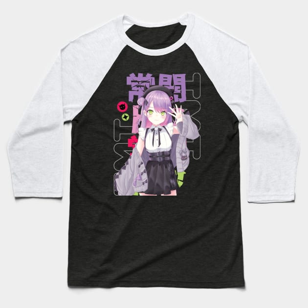 Hololive JP - Tokoyami Towa Baseball T-Shirt by naderu